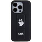 KARL LAGERFELD KLHCP14LGSACHPK IPHONE 14 PRO 6.1 "BLACK/BLACK HARDCASE GRIPSTAND SWAPS CHOUPETTE PINS