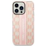 KARL LAGERFELD KLHCP14LHKLSPCP IPHONE 14 PRO 6.1 "HARDCASE PINK/PINK MONO VERTICAL STRIPE