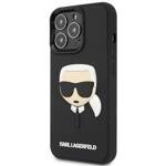 KARL LAGERFELD KLHCP14LKH3DBK IPHONE 14 PRO 6.1 "BLACK/BLACK HARDCASE 3D RUBBER KARL`S HEAD