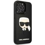 KARL LAGERFELD KLHCP14LKH3DBK IPHONE 14 PRO 6.1 "BLACK/BLACK HARDCASE 3D RUBBER KARL`S HEAD