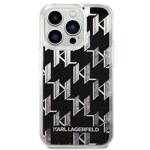 KARL LAGERFELD KLHCP14LLMNMK IPHONE 14 PRO 6.1 "HARDCASE BLACK/BLACK LIQUID GLITTER MONOGRAM