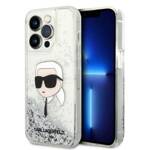 KARL LAGERFELD KLHCP14LLNKHCH IPHONE 14 PRO 6.1 "SILVER/SILVER HARDCASE GLITTER KARL HEAD