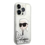 KARL LAGERFELD KLHCP14LLNKHCH IPHONE 14 PRO 6.1 "SILVER/SILVER HARDCASE GLITTER KARL HEAD