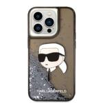 KARL LAGERFELD KLHCP14LLNKHCK IPHONE 14 PRO 6.1 "BLACK/BLACK HARDCASE GLITTER KARL HEAD