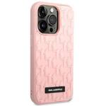 KARL LAGERFELD KLHCP14LRUPKLPP IPHONE 14 PRO 6.1 "HARDCASE PINK/PINK 3D MONOGRAM