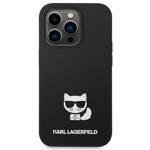 KARL LAGERFELD KLHCP14LSLCTBK IPHONE 14 PRO 6.1 "HARDCASE CZARNY/BLACK SILICONE CHUPETTE BODY