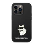 KARL LAGERFELD KLHCP14LSNCHBCK IPHONE 14 PRO 6.1 "HARDCASE CZARNY/BLACK SILICONE CHUPETTE