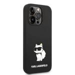 KARL LAGERFELD KLHCP14LSNCHBCK IPHONE 14 PRO 6.1 "HARDCASE CZARNY/BLACK SILICONE CHUPETTE