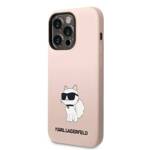 KARL LAGERFELD KLHCP14LSNCHBCP IPHONE 14 PRO 6.1 "HARDCASE PINK/PINK SILICONE CHOUPETTE