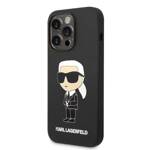 KARL LAGERFELD KLHCP14LSNIKBCK IPHONE 14 PRO 6.1 "HARDCASE CZARNY/BLACK SILICONE IKONIK