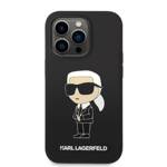 KARL LAGERFELD KLHCP14LSNIKBCK IPHONE 14 PRO 6.1 "HARDCASE CZARNY/BLACK SILICONE IKONIK