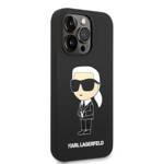 KARL LAGERFELD KLHCP14LSNIKBCK IPHONE 14 PRO 6.1 "HARDCASE CZARNY/BLACK SILICONE IKONIK