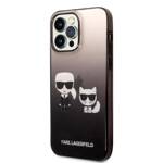 KARL LAGERFELD KLHCP14LTGKCK IPHONE 14 PRO 6.1 "HARDCASE CZARNY/BLACK GRADIENT IKONIK KARL & CHUPETTE