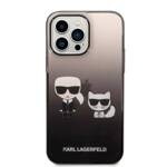 KARL LAGERFELD KLHCP14LTGKCK IPHONE 14 PRO 6.1 "HARDCASE CZARNY/BLACK GRADIENT IKONIK KARL & CHUPETTE