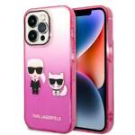 KARL LAGERFELD KLHCP14LTGKCP IPHONE 14 PRO 6.1 "HARDCASE PINK/PINK GRADIENT IKONIK KARL & CHUPETTE