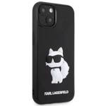 KARL LAGERFELD KLHCP14M3DRKHNK IPHONE 14 PLUS / 15 PLUS 6.7 "BLACK / BLACK HARDCASE RUBBER CHOUPETTE 3D