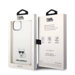 KARL LAGERFELD KLHCP14MCTR IPHONE 14 PLUS / 15 PLUS 6.7 "HARDCASE TRANSPARENT / TRANSPARENT CHUPETTE BODY