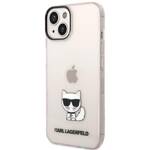 KARL LAGERFELD KLHCP14MCTRI IPHONE 14 PLUS / 15 PLUS 6.7 "HARDCASE PINK / PINK TRANSPARENT CHOUPETTE BODY