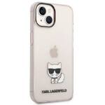 KARL LAGERFELD KLHCP14MCTRI IPHONE 14 PLUS / 15 PLUS 6.7 "HARDCASE PINK / PINK TRANSPARENT CHOUPETTE BODY