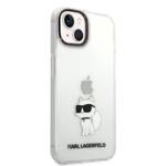 KARL LAGERFELD KLHCP14MHNCHTCT IPHONE 14 PLUS / 15 PLUS 6.7 "TRANSPARENT HARDCASE IKONIK CHUPETTE