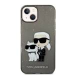 KARL LAGERFELD KLHCP14MHNKCTGK IPHONE 14 PLUS / 15 PLUS 6.7 "BLACK / BLACK HARDCASE GLITTER KARL & CHOUPETTE