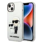 KARL LAGERFELD KLHCP14MHNKCTGT IPHONE 14 PLUS / 15 PLUS 6.7 "TRANSPARENT HARDCASE GLITER KARL & CHUPETTE