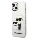 KARL LAGERFELD KLHCP14MHNKCTGT IPHONE 14 PLUS / 15 PLUS 6.7 "TRANSPARENT HARDCASE GLITER KARL & CHUPETTE