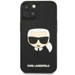 KARL LAGERFELD KLHCP14MKH3DBK IPHONE 14 PLUS / 15 PLUS 6.7 "BLACK / BLACK HARDCASE 3D RUBBER KARL`S HEAD