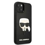 KARL LAGERFELD KLHCP14MKH3DBK IPHONE 14 PLUS / 15 PLUS 6.7 "BLACK / BLACK HARDCASE 3D RUBBER KARL`S HEAD