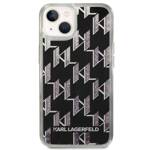 KARL LAGERFELD KLHCP14MLMNMK IPHONE 14 PLUS / 15 PLUS 6.7 "HARDCASE BLACK / BLACK LIQUID GLITTER MONOGRAM