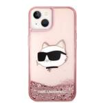 KARL LAGERFELD KLHCP14MLNCHCP IPHONE 14 PLUS / 15 PLUS 6.7 "PINK / PINK HARDCASE GLITTER CHOUPETTE HEAD