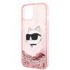 KARL LAGERFELD KLHCP14MLNCHCP IPHONE 14 PLUS / 15 PLUS 6.7 "PINK / PINK HARDCASE GLITTER CHOUPETTE HEAD