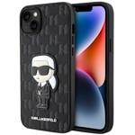 KARL LAGERFELD KLHCP14MSAKHPKK IPHONE 14 PLUS / 15 PLUS 6.7 "BLACK / BLACK SAFFIANO IKONIK MONOGRAM