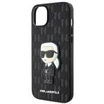 KARL LAGERFELD KLHCP14MSAKHPKK IPHONE 14 PLUS / 15 PLUS 6.7 "BLACK / BLACK SAFFIANO IKONIK MONOGRAM