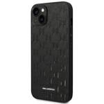 KARL LAGERFELD KLHCP14MSAKLPK IPHONE 14 PLUS / 15 PLUS 6.7 "HARDCASE CZARNY / BLACK SAFFIANO MONO METAL LOGO