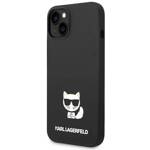 KARL LAGERFELD KLHCP14MSLCTBK IPHONE 14 PLUS / 15 PLUS 6.7 "HARDCASE CZARNY / BLACK SILICONE CHOUPETTE BODY