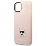 KARL LAGERFELD KLHCP14MSLCTPI IPHONE 14 PLUS / 15 PLUS 6.7 "HARDCASE LIGHT PINK / LIGHT PINK SILICONE CHUPETTE BODY