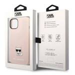 KARL LAGERFELD KLHCP14MSLCTPI IPHONE 14 PLUS / 15 PLUS 6.7 "HARDCASE LIGHT PINK / LIGHT PINK SILICONE CHUPETTE BODY