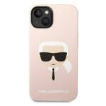 KARL LAGERFELD KLHCP14MSLKHLP IPHONE 14 PLUS / 15 PLUS 6.7 "HARDCASE PINK / PINK SILICONE KARL`S HEAD