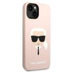 KARL LAGERFELD KLHCP14MSLKHLP IPHONE 14 PLUS / 15 PLUS 6.7 "HARDCASE PINK / PINK SILICONE KARL`S HEAD