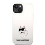 KARL LAGERFELD KLHCP14MSNCHBCH IPHONE 14 PLUS / 15 PLUS 6.7 "HARDCASE WHITE / WHITE SILICONE CHOUPETTE