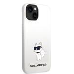 KARL LAGERFELD KLHCP14MSNCHBCH IPHONE 14 PLUS / 15 PLUS 6.7 "HARDCASE WHITE / WHITE SILICONE CHOUPETTE