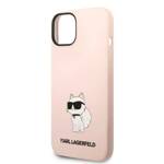 KARL LAGERFELD KLHCP14MSNCHBCP IPHONE 14 PLUS / 15 PLUS 6.7 "HARDCASE PINK / PINK SILICONE CHOUPETTE