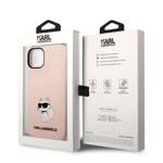 KARL LAGERFELD KLHCP14MSNCHBCP IPHONE 14 PLUS / 15 PLUS 6.7 "HARDCASE PINK / PINK SILICONE CHOUPETTE