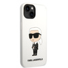 KARL LAGERFELD KLHCP14MSNIKBCH IPHONE 14 PLUS / 15 PLUS 6.7 "HARDCASE WHITE / WHITE SILICONE IKONIK