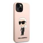 KARL LAGERFELD KLHCP14MSNIKBCP IPHONE 14 PLUS / 15 PLUS 6.7 "HARDCASE PINK / PINK SILICONE IKONIK