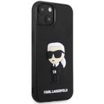 KARL LAGERFELD KLHCP14S3DRKINK IPHONE 14/15/13 6.1 "BLACK / BLACK HARDCASE RUBBER IKONIK 3D