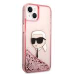 KARL LAGERFELD KLHCP14SLNKHCP IPHONE 14/15/13 6.1 "PINK / PINK HARDCASE GLITTER KARL HEAD