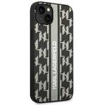 KARL LAGERFELD KLHCP14SPGLSKG IPHONE 14/15/13 6.1 "HARDCASE GRAY / GRAY MONOGRAM STRIPE