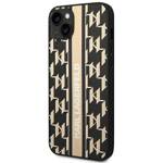 KARL LAGERFELD KLHCP14SPGLSKW IPHONE 14/15/13 6.1 "HARDCASE BROWN / BROWN MONOGRAM STRIPE